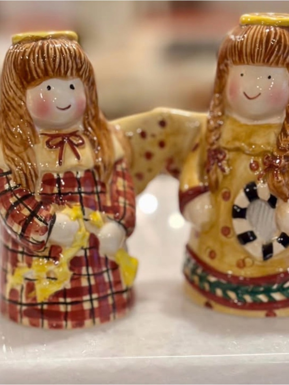 Sakura Angels Salt & Pepper Shakers 4 1/2"